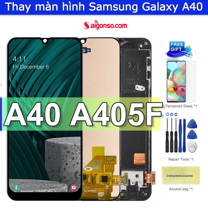 thay màn hình Samsung A40